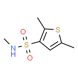 ChemSpider 2D Image | N,2,5-Trimethyl-3-thiophenesulfonamide | C7H11NO2S2