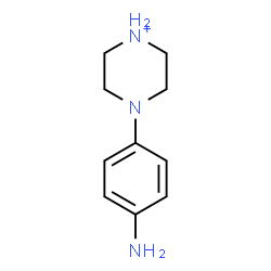 ChemSpider 2D Image | 4-(4-Aminophenyl)piperazin-1-ium | C10H16N3