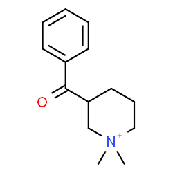 ChemSpider 2D Image | 3-Benzoyl-1,1-dimethylpiperidinium | C14H20NO