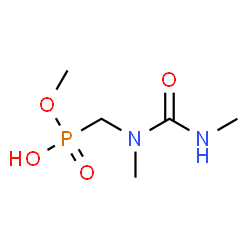 ChemSpider 2D Image | Methyl hydrogen {[methyl(methylcarbamoyl)amino]methyl}phosphonate | C5H13N2O4P