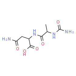 ChemSpider 2D Image | N-Carbamoylalanylasparagine | C8H14N4O5