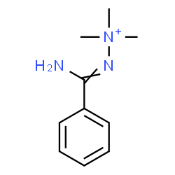 ChemSpider 2D Image | 2-[Amino(phenyl)methylene]-1,1,1-trimethylhydrazinium | C10H16N3