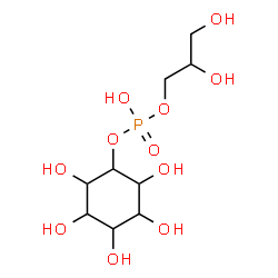 ChemSpider 2D Image | 2,3-Dihydroxypropyl 2,3,4,5,6-pentahydroxycyclohexyl hydrogen phosphate | C9H19O11P