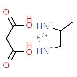 ChemSpider 2D Image | Platinum(2+) 1,2-propanediyldiazanide - malonic acid (1:1:1) | C6H12N2O4Pt