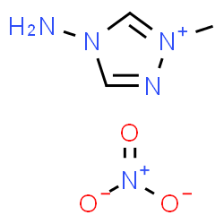 ChemSpider 2D Image | 4-Amino-1-methyl-4H-1,2,4-triazol-1-ium nitrate | C3H7N5O3