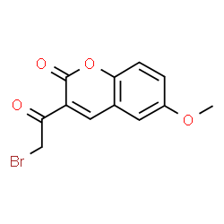 ChemSpider 2D Image | 3-(Bromoacetyl)-6-methoxy-2H-chromen-2-one | C12H9BrO4