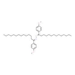 ChemSpider 2D Image | Bis[1-(4-methoxyphenyl)tetradecylidene]hydrazine | C42H68N2O2