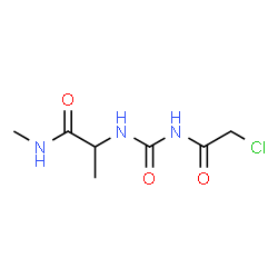 ChemSpider 2D Image | N~2~-[(Chloroacetyl)carbamoyl]-N-methylalaninamide | C7H12ClN3O3