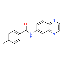 ChemSpider 2D Image | 4-Methyl-N-(6-quinoxalinyl)benzamide | C16H13N3O