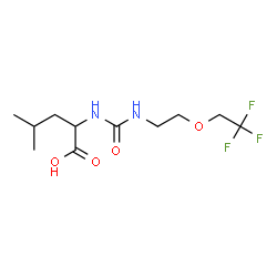 ChemSpider 2D Image | N-{[2-(2,2,2-Trifluoroethoxy)ethyl]carbamoyl}leucine | C11H19F3N2O4