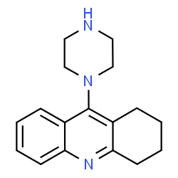 ChemSpider 2D Image | 9-(1-Piperazinyl)-1,2,3,4-tetrahydroacridine | C17H21N3