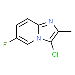 ChemSpider 2D Image | 3-Chloro-6-fluoro-2-methylimidazo[1,2-a]pyridine | C8H6ClFN2