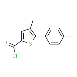 ChemSpider 2D Image | 4-Methyl-5-(4-methylphenyl)-2-thiophenecarbonyl chloride | C13H11ClOS