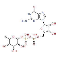 ChemSpider 2D Image | Guanosine diphosphate fucose | C16H25N5O15P2