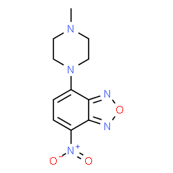 ChemSpider 2D Image | 4-(4-Methyl-1-piperazinyl)-7-nitro-2,1,3-benzoxadiazole | C11H13N5O3