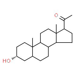 ChemSpider 2D Image | (3alpha)-3-Hydroxypregnan-20-one | C21H34O2