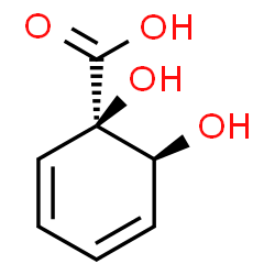 ChemSpider 2D Image | (1R,6S)-1,6-dihydroxycyclohexa-2,4-dienecarboxylic acid | C7H8O4
