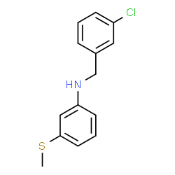 ChemSpider 2D Image | N-(3-Chlorobenzyl)-3-(methylsulfanyl)aniline | C14H14ClNS