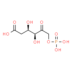 ChemSpider 2D Image | 6-phospho-5-dehydro-2-deoxy-D-gluconic acid | C6H11O9P