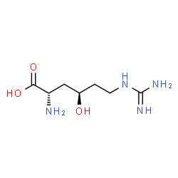 ChemSpider 2D Image | (+)-gamma-Hydroxy-L-homoarginine | C7H16N4O3