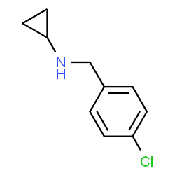 ChemSpider 2D Image | N-(4-Chlorobenzyl)cyclopropanamine | C10H12ClN