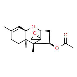 ChemSpider 2D Image | (4beta,12R)-12,13-Epoxytrichothec-9-en-4-yl acetate | C17H24O4