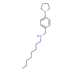 ChemSpider 2D Image | N-[4-(1-Pyrrolidinyl)benzyl]-1-octanamine | C19H32N2