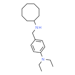 ChemSpider 2D Image | N-[4-(Diethylamino)benzyl]cyclooctanamine | C19H32N2