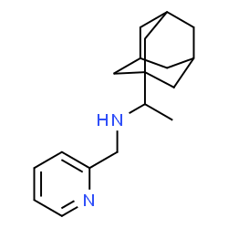 ChemSpider 2D Image | 1-(Adamantan-1-yl)-N-(2-pyridinylmethyl)ethanamine | C18H26N2