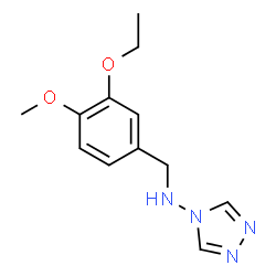ChemSpider 2D Image | N-(3-Ethoxy-4-methoxybenzyl)-4H-1,2,4-triazol-4-amine | C12H16N4O2