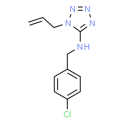 ChemSpider 2D Image | 1-Allyl-N-(4-chlorobenzyl)-1H-tetrazol-5-amine | C11H12ClN5