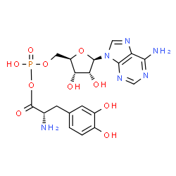 ChemSpider 2D Image | 3-Hydroxy-L-tyrosyl-AMP | C19H23N6O10P