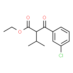 ChemSpider 2D Image | Ethyl 2-(3-chlorobenzoyl)-3-methylbutanoate | C14H17ClO3
