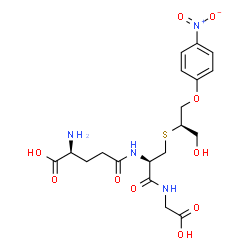 ChemSpider 2D Image | L-gamma-Glutamyl-S-[(2R)-1-hydroxy-3-(4-nitrophenoxy)-2-propanyl]-L-cysteinylglycine | C19H26N4O10S