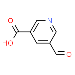 ChemSpider 2D Image | 5-Formylnicotinic acid | C7H5NO3