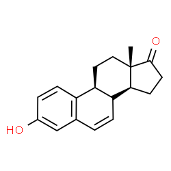 ChemSpider 2D Image | (8xi)-3-Hydroxyestra-1,3,5(10),6-tetraen-17-one | C18H20O2