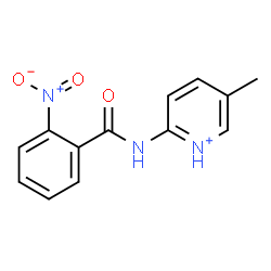 ChemSpider 2D Image | 5-Methyl-2-[(2-nitrobenzoyl)amino]pyridinium | C13H12N3O3