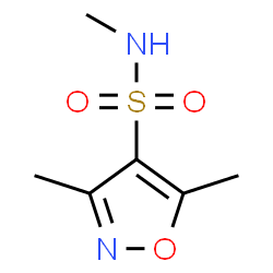 ChemSpider 2D Image | N,3,5-trimethylisoxazole-4-sulfonamide | C6H10N2O3S