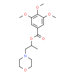 ChemSpider 2D Image | 1-(4-Morpholinyl)-2-propanyl 3,4,5-trimethoxybenzoate | C17H25NO6