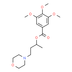 ChemSpider 2D Image | 4-(4-Morpholinyl)-2-butanyl 3,4,5-trimethoxybenzoate | C18H27NO6