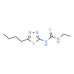 ChemSpider 2D Image | 1-(5-Butyl-1,3,4-thiadiazol-2-yl)-3-ethylthiourea | C9H16N4S2