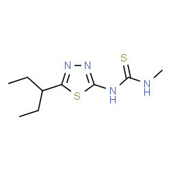 ChemSpider 2D Image | 1-Methyl-3-[5-(3-pentanyl)-1,3,4-thiadiazol-2-yl]thiourea | C9H16N4S2