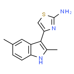 ChemSpider 2D Image | 4-(2,5-Dimethyl-1H-indol-3-yl)thiazol-2-amine | C13H13N3S