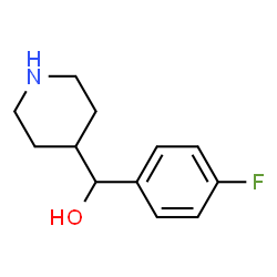 ChemSpider 2D Image | (4-Fluorophenyl)(4-piperidinyl)methanol | C12H16FNO