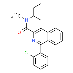 ChemSpider 2D Image | [11C]PK11195 | C2011CH21ClN2O