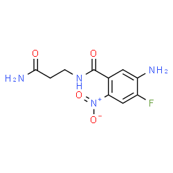 ChemSpider 2D Image | 5-Amino-N-(3-amino-3-oxopropyl)-4-fluoro-2-nitrobenzamide | C10H11FN4O4