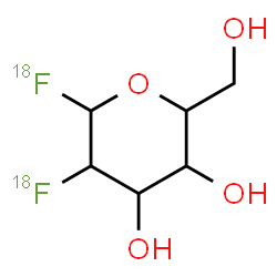 ChemSpider 2D Image | 2-Deoxy-2-(~18~F)fluoro(~18~F)hexopyranosyl fluoride | C6H1018F2O4