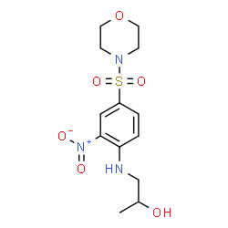 ChemSpider 2D Image | 1-{[4-(4-Morpholinylsulfonyl)-2-nitrophenyl]amino}-2-propanol | C13H19N3O6S