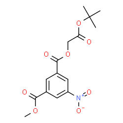 ChemSpider 2D Image | Methyl 2-[(2-methyl-2-propanyl)oxy]-2-oxoethyl 5-nitroisophthalate | C15H17NO8