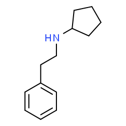 ChemSpider 2D Image | N-(2-Phenylethyl)cyclopentanamine | C13H19N